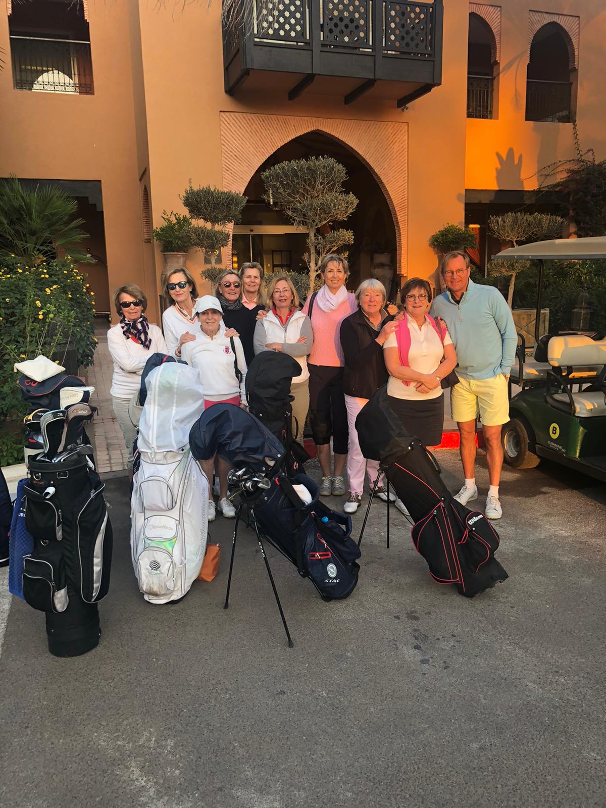 Equipe au stage de golf d'Agadir